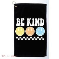 Be Kind Smiley Retro Golf Towel thumb 0