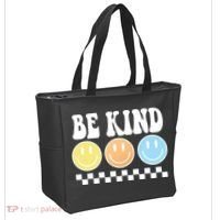 Be Kind Smiley Retro Tote Bag thumb 2