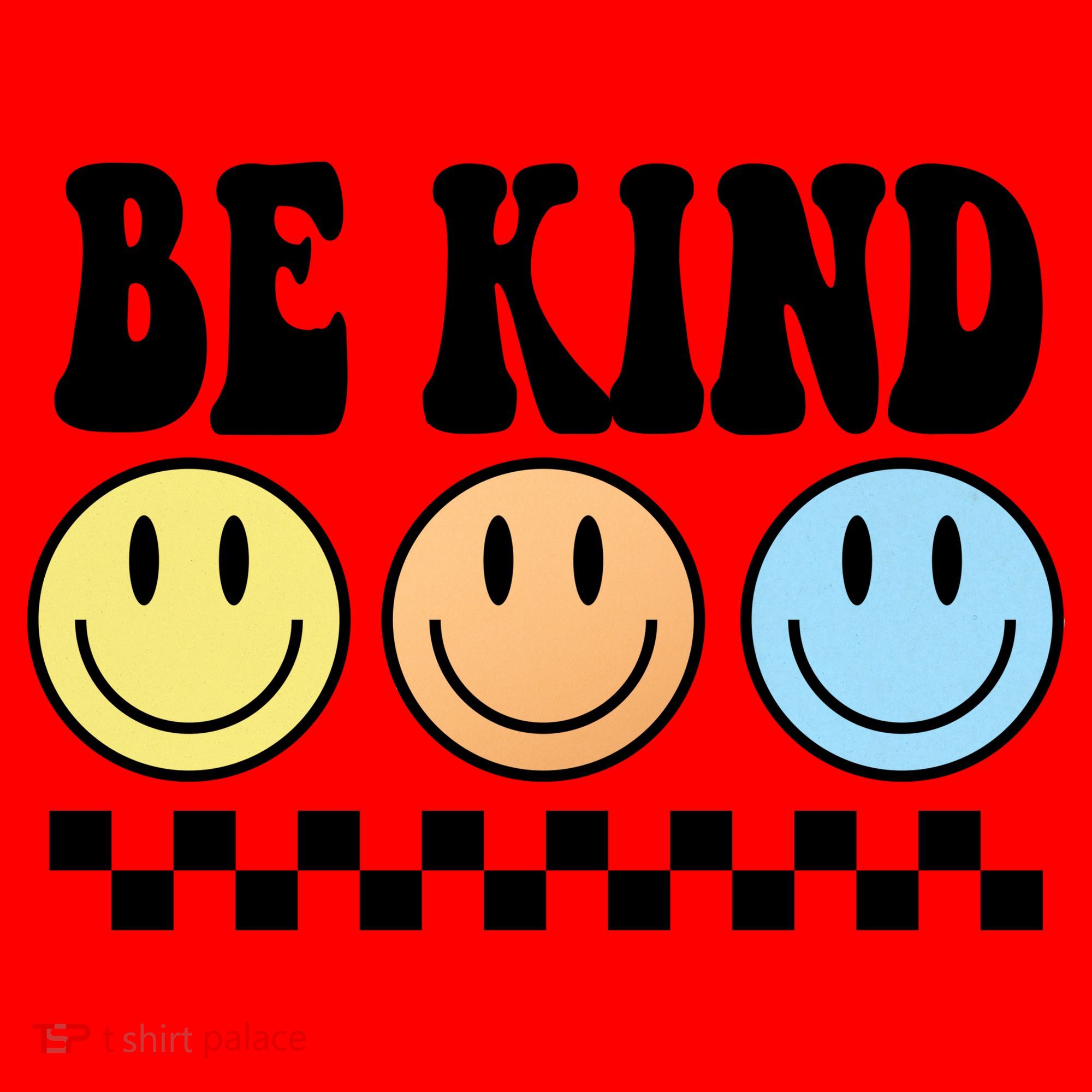 Be Kind Smiley Retro Santa Hat