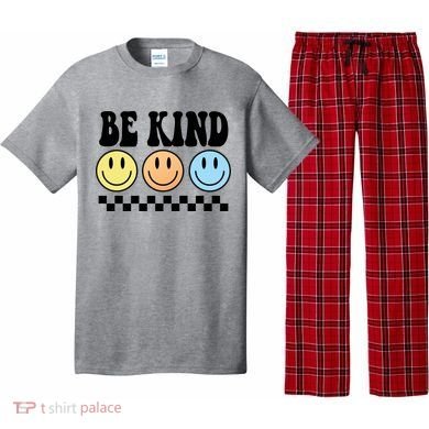 Be Kind Smiley Retro Pajama Set
