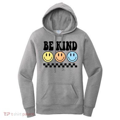Be Kind Smiley Retro Women's Hoodie