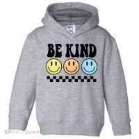 Be Kind Smiley Retro Toddler Hoodie thumb 0