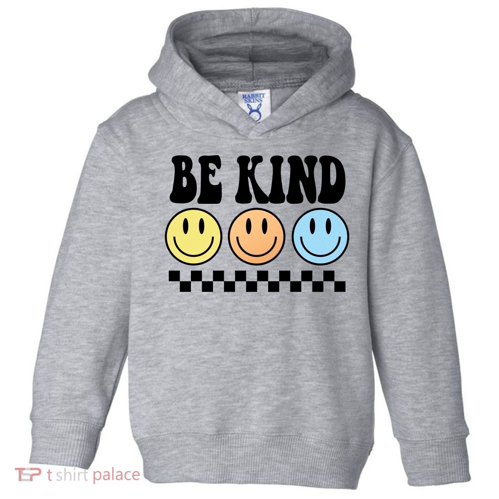 Be Kind Smiley Retro Toddler Hoodie