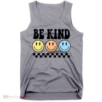 Be Kind Smiley Retro Tank Top