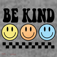Be Kind Smiley Retro Women's Long Sleeve Shirt thumb 2