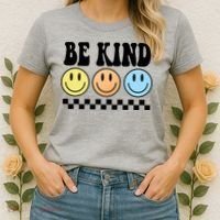 Be Kind Smiley Retro Women's T-Shirt thumb 2