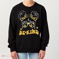 Be Kind Sunflower Hair Bun Spring Women's Sweatshirt thumb 0