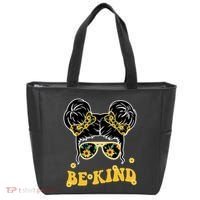 Be Kind Sunflower Hair Bun Spring Tote Bag thumb 0