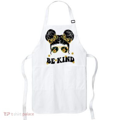 Be Kind Sunflower Hair Bun Spring Apron