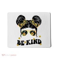 Be Kind Sunflower Hair Bun Spring Mousepad thumb 0