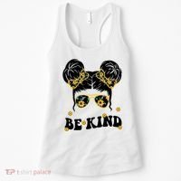 Be Kind Sunflower Hair Bun Spring Women's Tank Top thumb 0