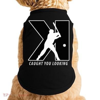 Backwards K Strikeout Looking Baseball Softball Pitching Doggie Tank