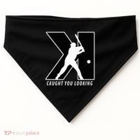 Backwards K Strikeout Looking Baseball Softball Pitching USA-Made Doggie Bandana thumb 0
