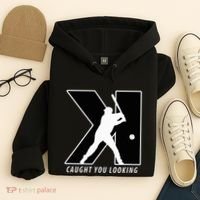 Backwards K Strikeout Looking Baseball Softball Pitching Hoodie thumb 4