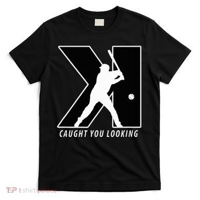 Backwards K Strikeout Looking Baseball Softball Pitching T-Shirt