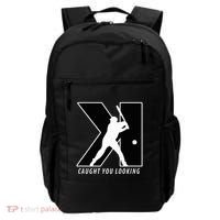 Backwards K Strikeout Looking Baseball Softball Pitching Backpack thumb 0