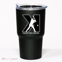 Backwards K Strikeout Looking Baseball Softball Pitching Tumbler thumb 0