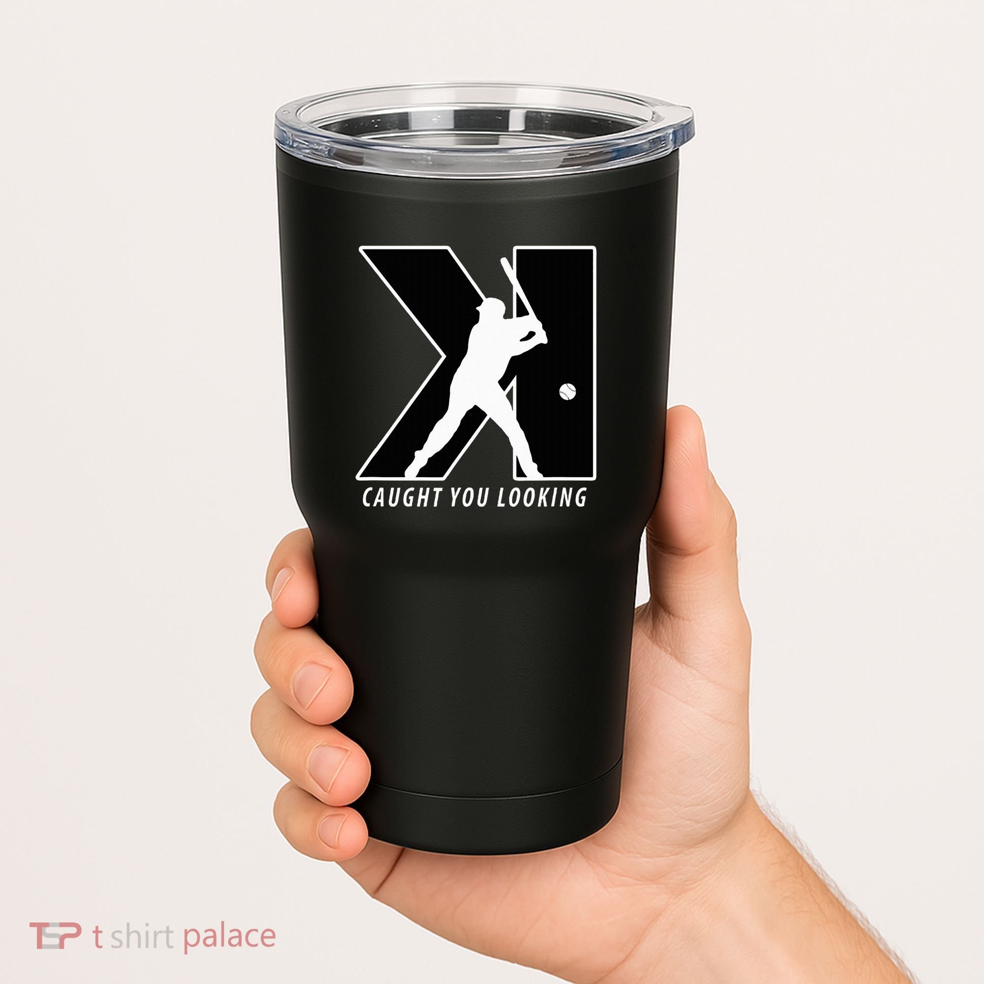 Backwards K Strikeout Looking Baseball Softball Pitching Tumbler
