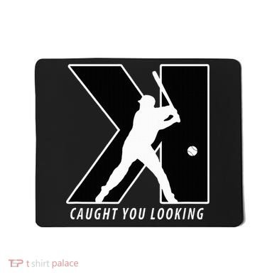 Backwards K Strikeout Looking Baseball Softball Pitching Mousepad