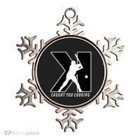 Backwards K Strikeout Looking Baseball Softball Pitching Ornament thumb 0