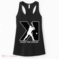 Backwards K Strikeout Looking Baseball Softball Pitching Women's Tank Top thumb 0