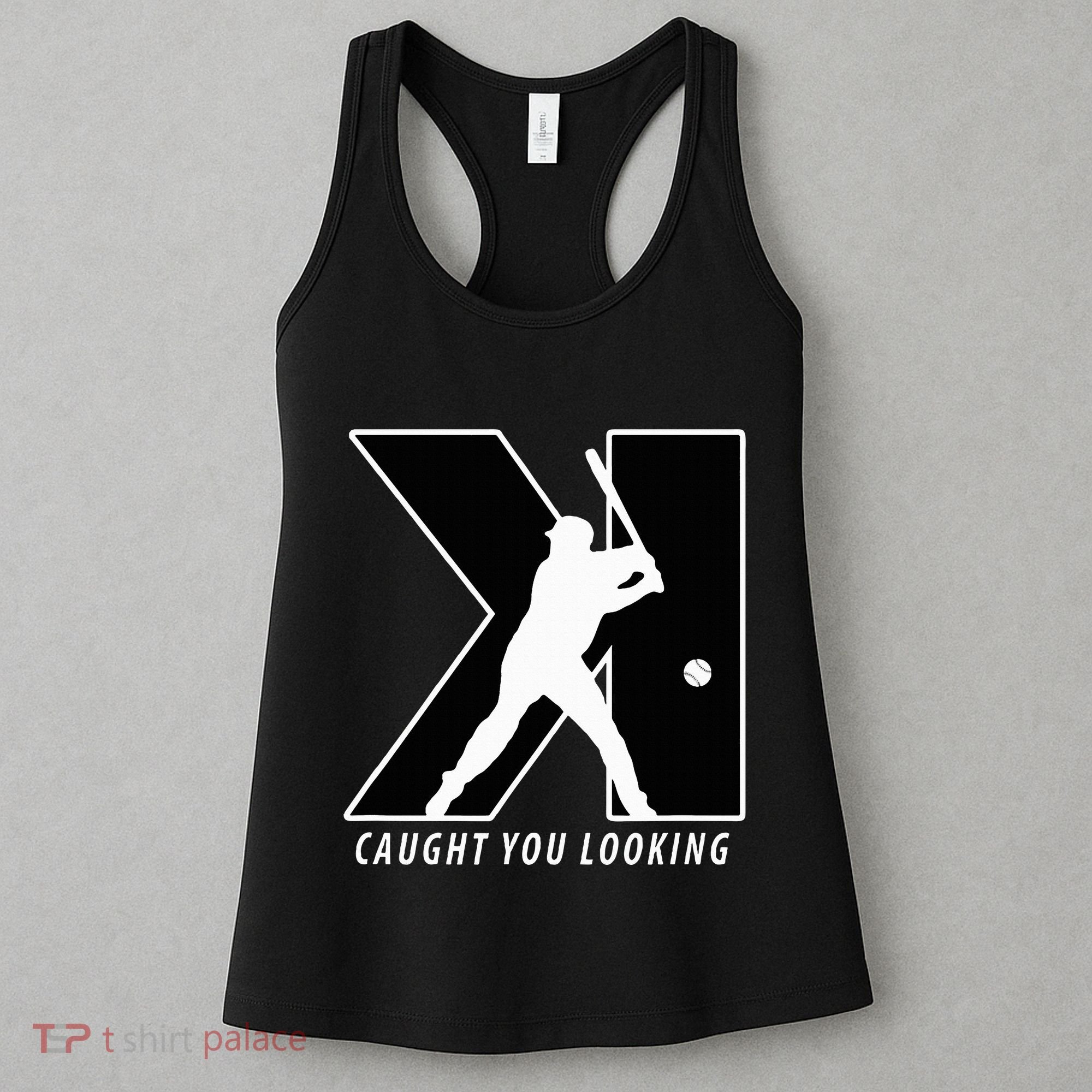 Backwards K Strikeout Looking Baseball Softball Pitching Women's Tank Top