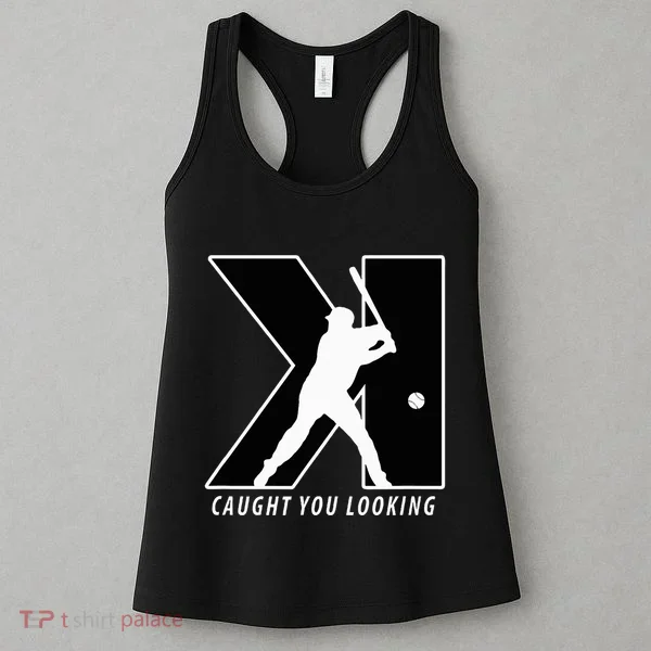 Backwards K Strikeout Looking Baseball Softball Pitching Women's Tank Top