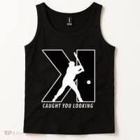 Backwards K Strikeout Looking Baseball Softball Pitching Tank Top thumb 2