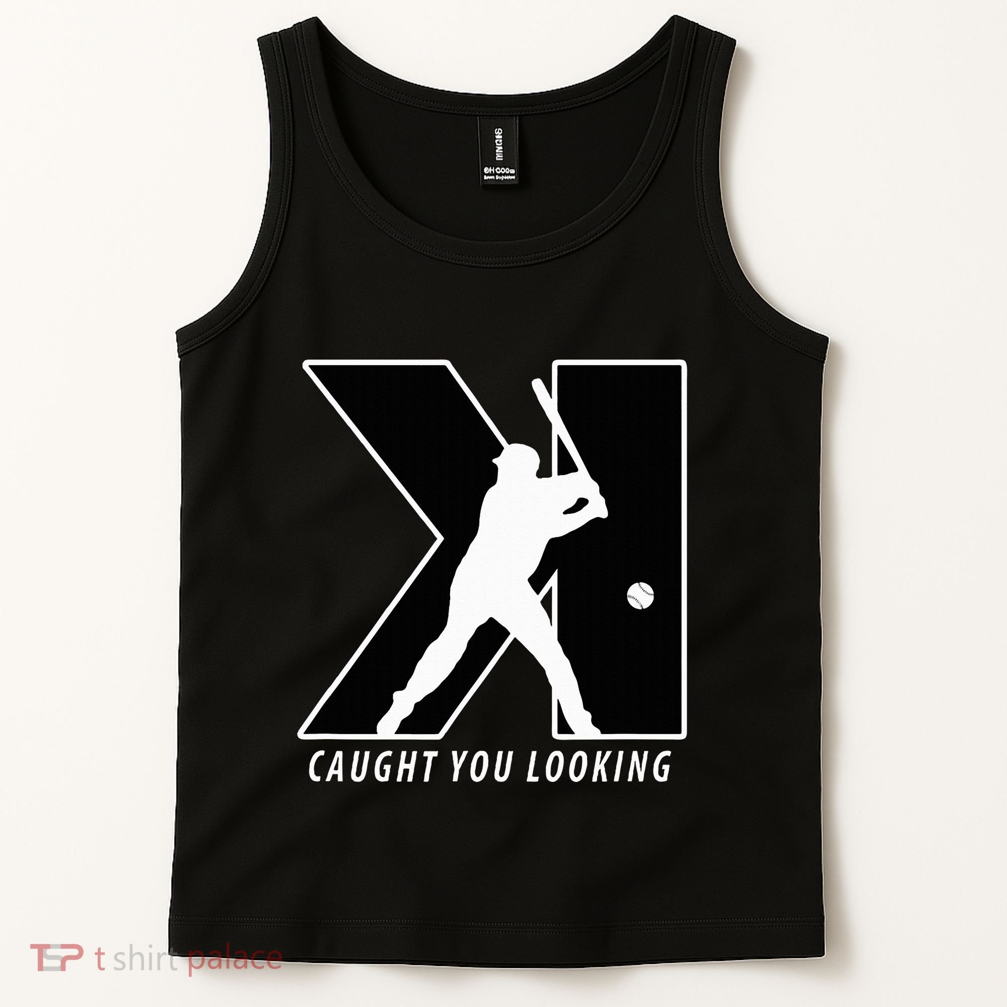 Backwards K Strikeout Looking Baseball Softball Pitching Tank Top