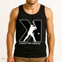 Backwards K Strikeout Looking Baseball Softball Pitching Tank Top thumb 3