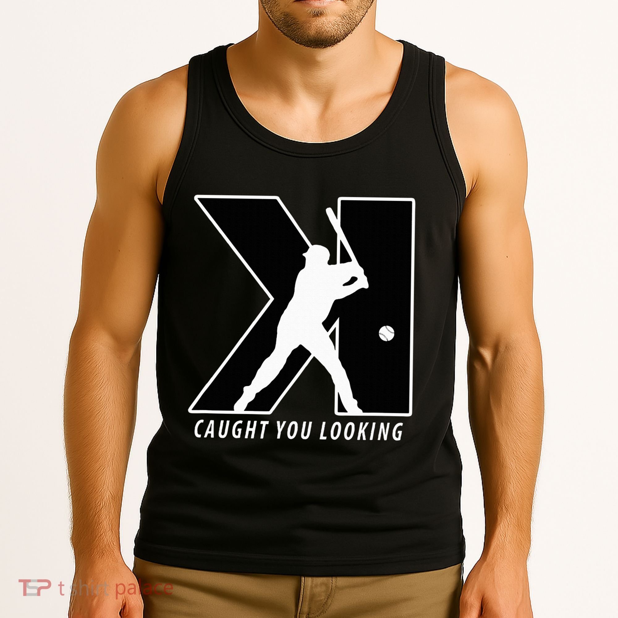 Backwards K Strikeout Looking Baseball Softball Pitching Tank Top