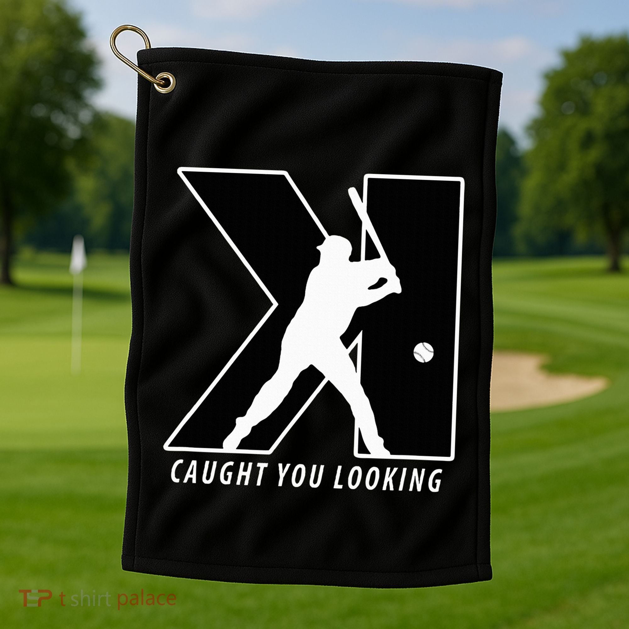 Backwards K Strikeout Looking Baseball Softball Pitching Golf Towel