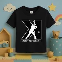 Backwards K Strikeout Looking Baseball Softball Pitching Toddler T-Shirt thumb 3