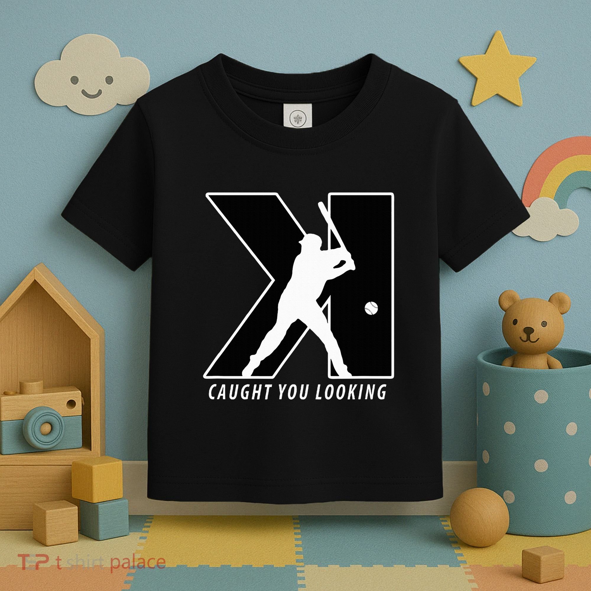 Backwards K Strikeout Looking Baseball Softball Pitching Toddler T-Shirt
