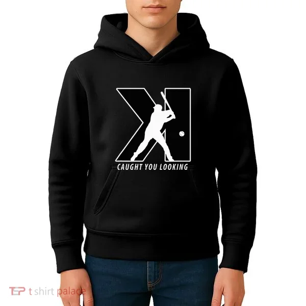Backwards K Strikeout Looking Baseball Softball Pitching Kids Hoodie