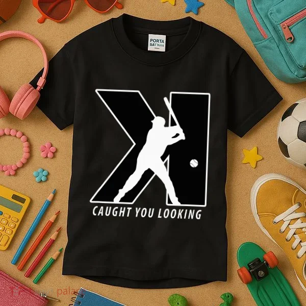 Backwards K Strikeout Looking Baseball Softball Pitching Kids T-Shirt