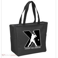 Backwards K Strikeout Looking Baseball Softball Pitching Tote Bag thumb 2