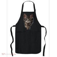 Brown Kitten Staring Cute TShirt Cats Gift Apron thumb 0