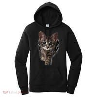 Brown Kitten Staring Cute TShirt Cats Gift Women's Hoodie thumb 0