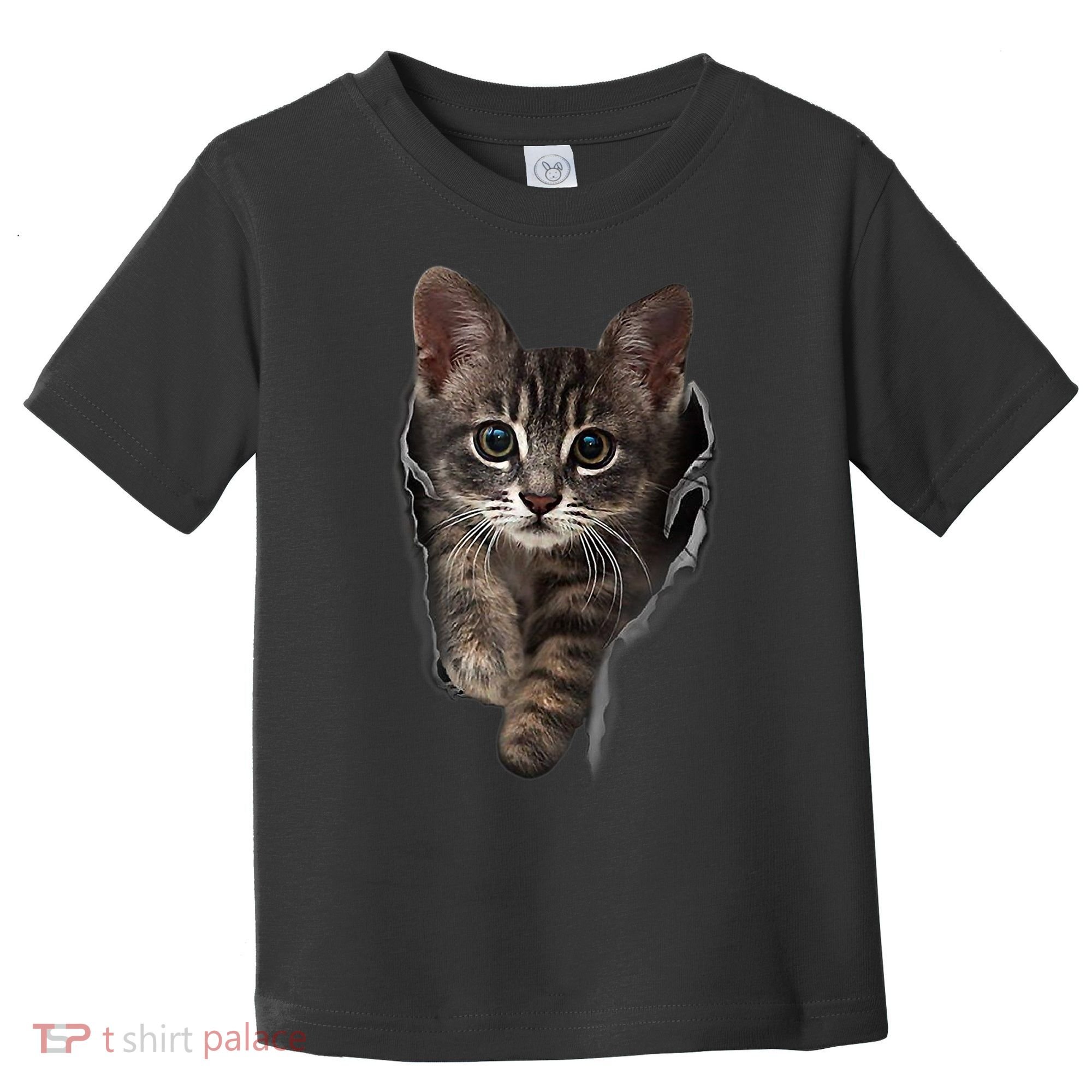 Brown Kitten Staring Cute TShirt Cats Gift Toddler T-Shirt