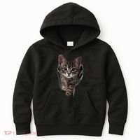 Brown Kitten Staring Cute TShirt Cats Gift Kids Hoodie thumb 0