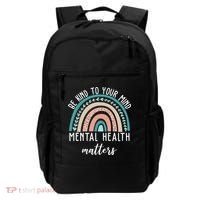 Be Kind To Your Mind Mental Health Matters Rainbow Backpack thumb 0