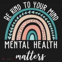 Be Kind To Your Mind Mental Health Matters Rainbow Women's Hoodie thumb 2