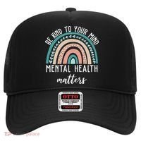 Be Kind To Your Mind Mental Health Matters Rainbow Hat thumb 0