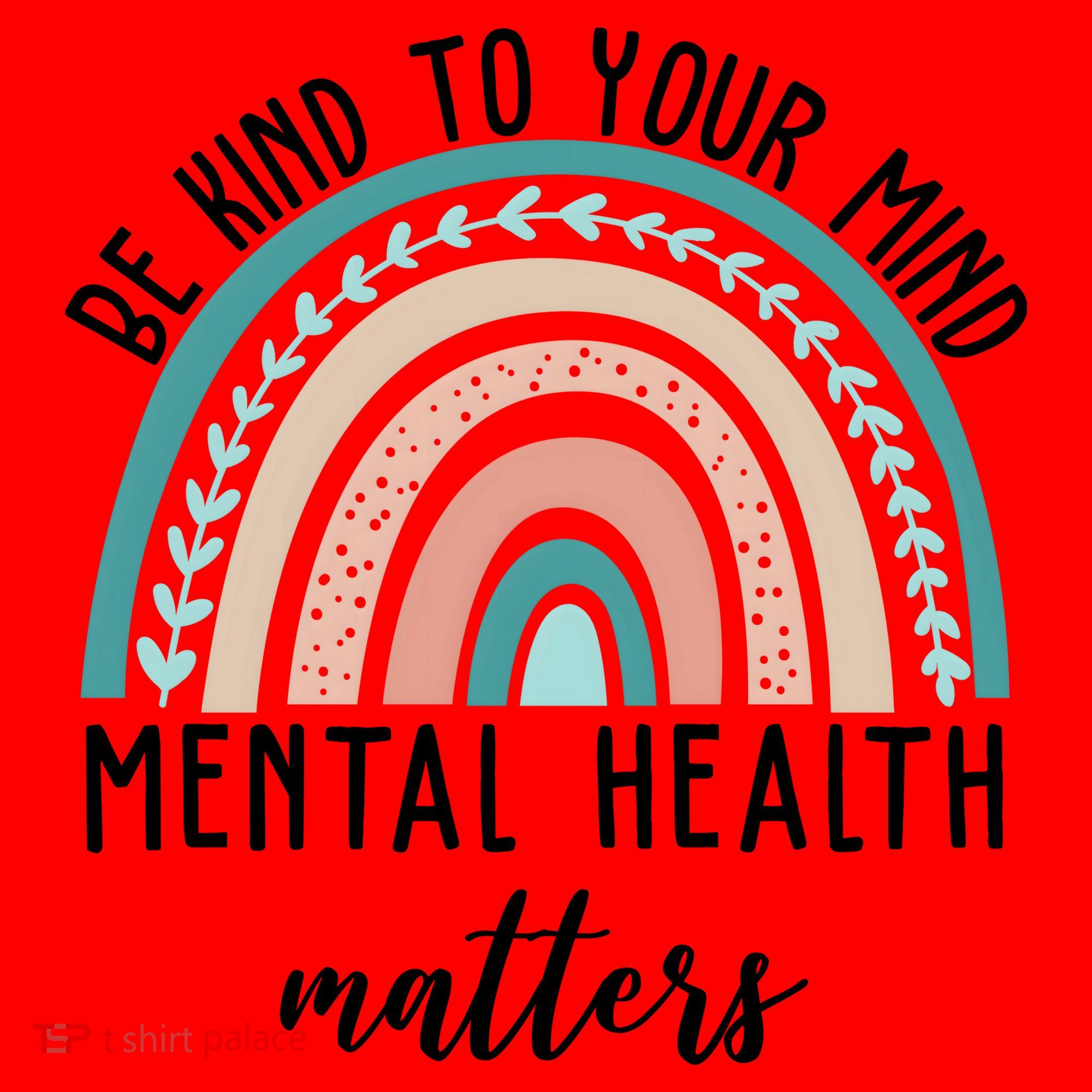 Be Kind To Your Mind Mental Health Matters Rainbow Santa Hat