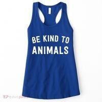 Be Kind To Animals Gift Cute Animal Lover Gift Women's Tank Top thumb 0