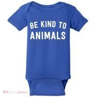 Be Kind To Animals Gift Cute Animal Lover Gift Baby Bodysuit thumb 0