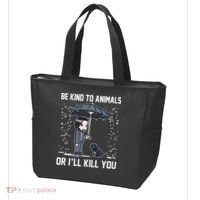 Be Kind To Animals Or I Will Kill You Tote Bag thumb 3