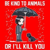 Be Kind To Animals Or I Will Kill You Santa Hat thumb 1