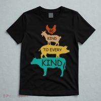 Be Kind To Every Kind Retro Vintage Funny Vegetarian Vegan T-Shirt thumb 5